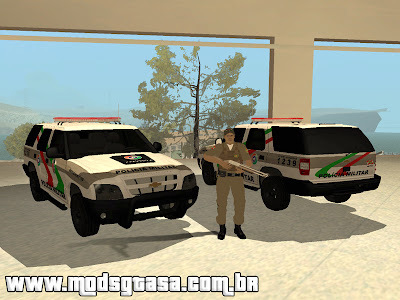 Pack Chevrolet Blazer PMSC + Skin Policia PMSC para GTA San Andreas